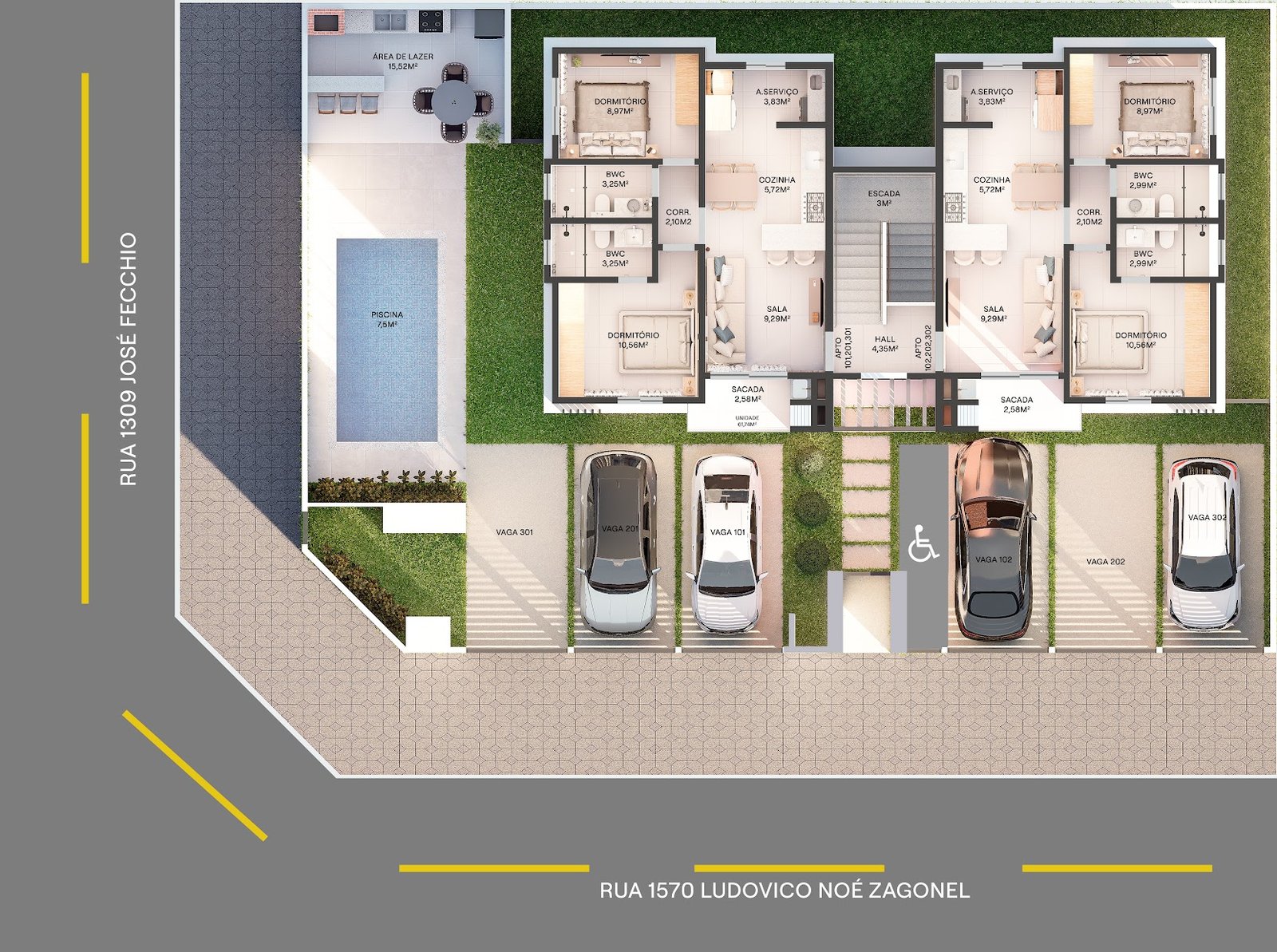 Planta baixa do Residencial Canadá